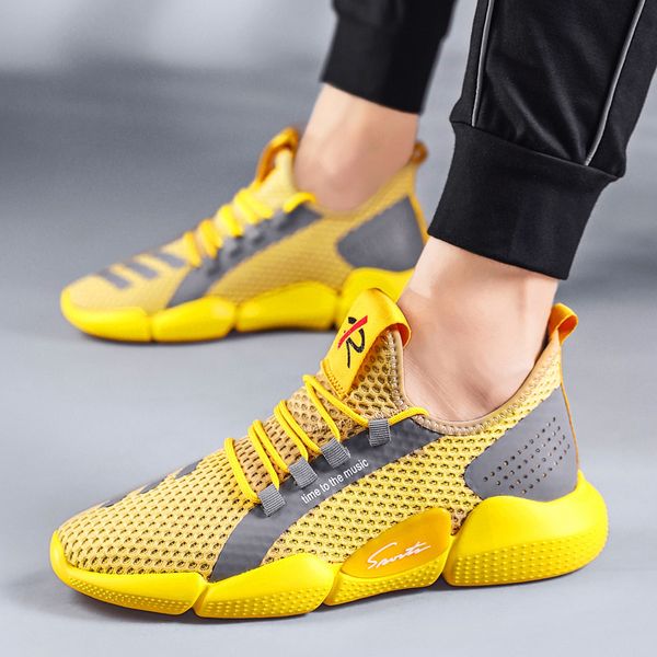 2020 male casual fashionable mesh sporting breathable lace soles of rubber shoes zapatillas hombre 124;, Black;brown
2020 male casual fashionable mesh sporting breathable lace soles of rubber shoes zapatillas hombre 124;, Black;brown