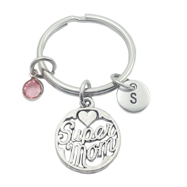 keychains super mom initial letter birthstone keyring creative fashion jewelry women gifts accessories pendant, Silver
keychains super mom initial letter birthstone keyring creative fashion jewelry women gifts accessories pendant, Silver