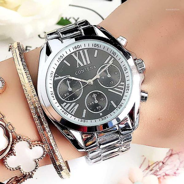 relogio feminino geneva luxury designers brand stainless steel silver case ladies wrist water resistant quartz watches for women1, Slivery;brown
relogio feminino geneva luxury designers brand stainless steel silver case ladies wrist water resistant quartz watches for women1, Slivery;brown