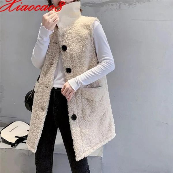 fashoin winter imitation lambswool vest jacket women solid warm turn-down collar long waistcoat xl gilet femme korean style, Black;white
fashoin winter imitation lambswool vest jacket women solid warm turn-down collar long waistcoat xl gilet femme korean style, Black;white