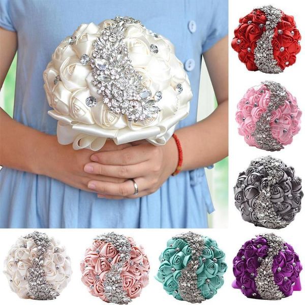 new handmade romantic shiny rhinestone wedding party artificial flower bouquet decor1
new handmade romantic shiny rhinestone wedding party artificial flower bouquet decor1