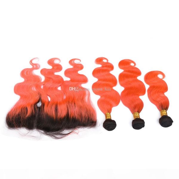 dark roots ombre 1b orange hair 3bundles with lace frontal pieces orange 350 color ear to ear frontal with virgin hair weft extension, Black
dark roots ombre 1b orange hair 3bundles with lace frontal pieces orange 350 color ear to ear frontal with virgin hair weft extension, Black