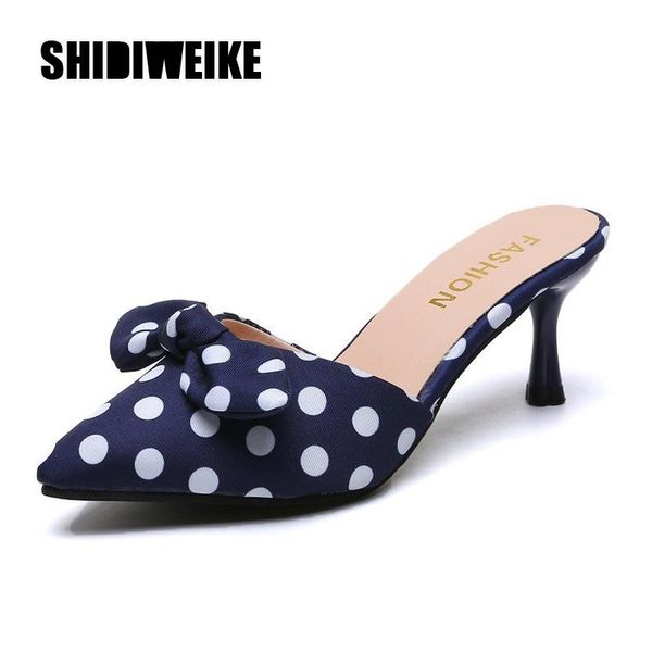 slippers 2021 summer women sandals bow polka dot high heels gladiator pumps fashion ladies pointed toe party shoes vb029, Black
slippers 2021 summer women sandals bow polka dot high heels gladiator pumps fashion ladies pointed toe party shoes vb029, Black