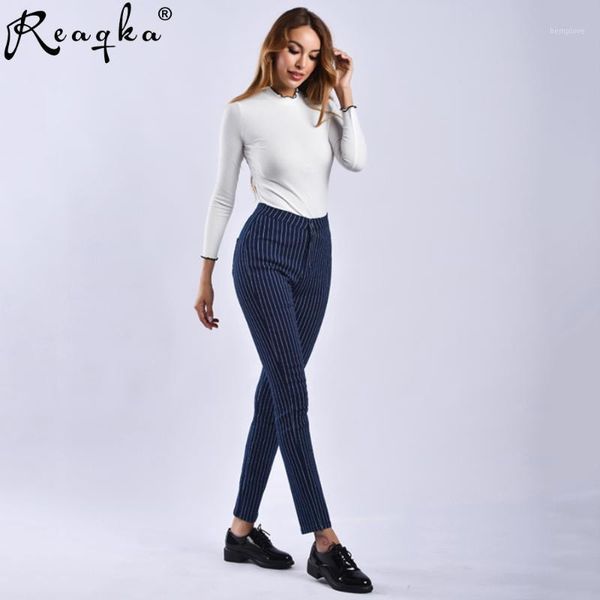 reaqka women's blue stripe slim straight leg skinny jeans casual office button belt pocket high waist pants 2020 suit pants1
reaqka women's blue stripe slim straight leg skinny jeans casual office button belt pocket high waist pants 2020 suit pants1