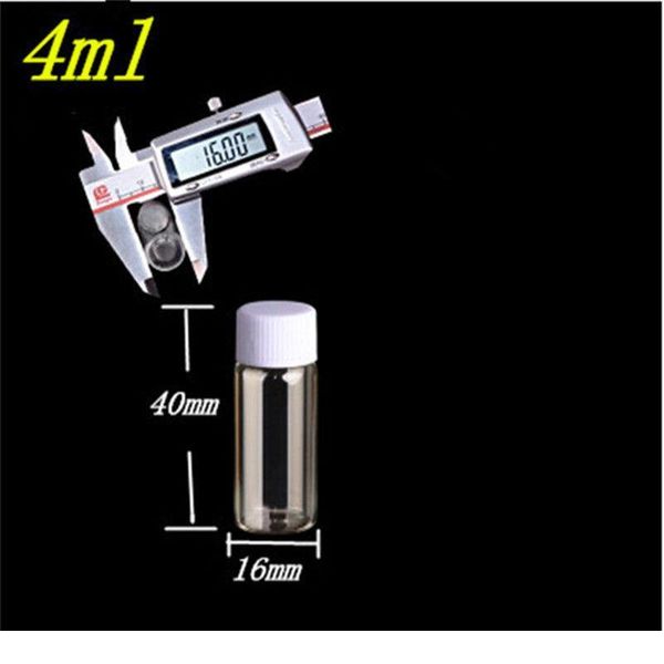 16*40*8mm 4ml glass bottles with plastic screw cap transparent leakage-proof mini empty plastic bottles jar jllogc
16*40*8mm 4ml glass bottles with plastic screw cap transparent leakage-proof mini empty plastic bottles jar jllogc