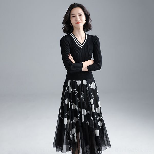 woab4 early autumn version pullover splicing knitted dress 2020 new korean sa5bn 9 4 color contrast sleeve mesh fashion women's dress v, Black;gray
woab4 early autumn version pullover splicing knitted dress 2020 new korean sa5bn 9 4 color contrast sleeve mesh fashion women's dress v, Black;gray