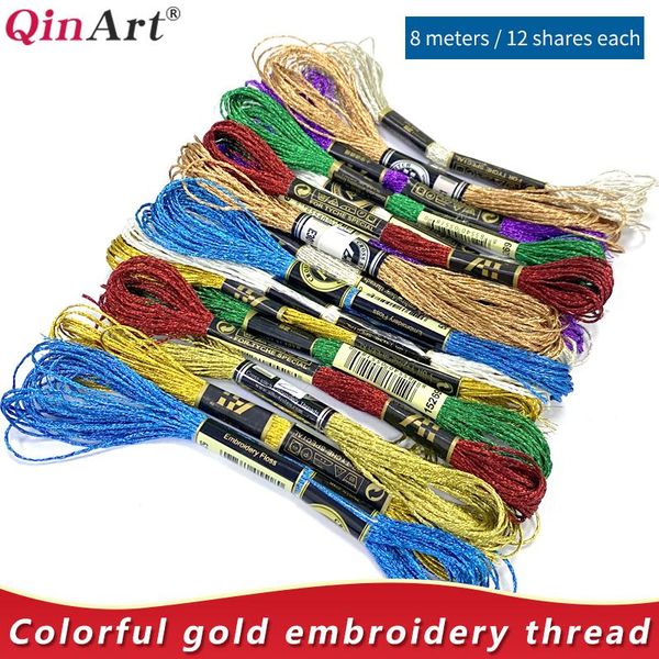color gold thread embroidery thread cross stitch metal diy manual gold and silver multi strand braiding rope, Black;white
color gold thread embroidery thread cross stitch metal diy manual gold and silver multi strand braiding rope, Black;white