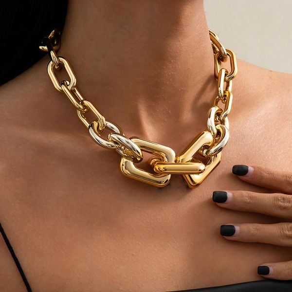 chokers lacteo exaggerated cross big ccb chain choker necklace for women 2021 trendy fashion clavicle charm jewelry gifts, Golden;silver
chokers lacteo exaggerated cross big ccb chain choker necklace for women 2021 trendy fashion clavicle charm jewelry gifts, Golden;silver
