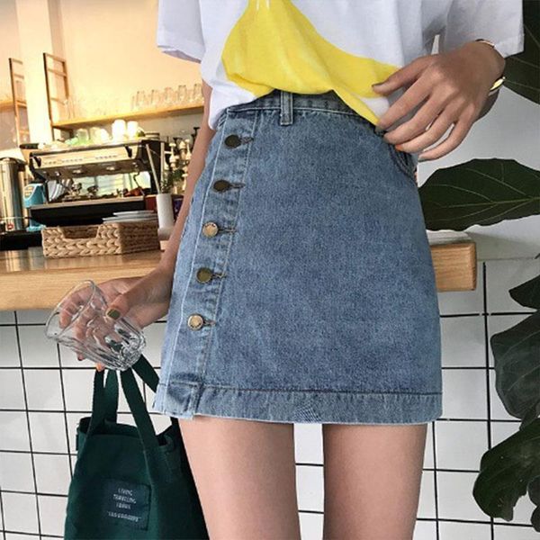 2019 button high waist streetwear korean mini denim skirt short jean skirts women's plus size 5xl summer women blue black
2019 button high waist streetwear korean mini denim skirt short jean skirts women's plus size 5xl summer women blue black