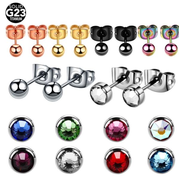 stud 2pcs g23 titanium crystal gem assorted colors ear piercing simple style push-back earrings girls fashion jewelry 4mm, Golden;silver
stud 2pcs g23 titanium crystal gem assorted colors ear piercing simple style push-back earrings girls fashion jewelry 4mm, Golden;silver