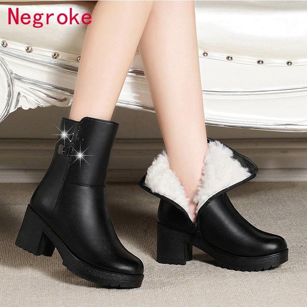 2020 women winter snow boots fashion black pu leather thick wool fur warm ankle boots ladies square heels 7cm zapatos mujer
2020 women winter snow boots fashion black pu leather thick wool fur warm ankle boots ladies square heels 7cm zapatos mujer