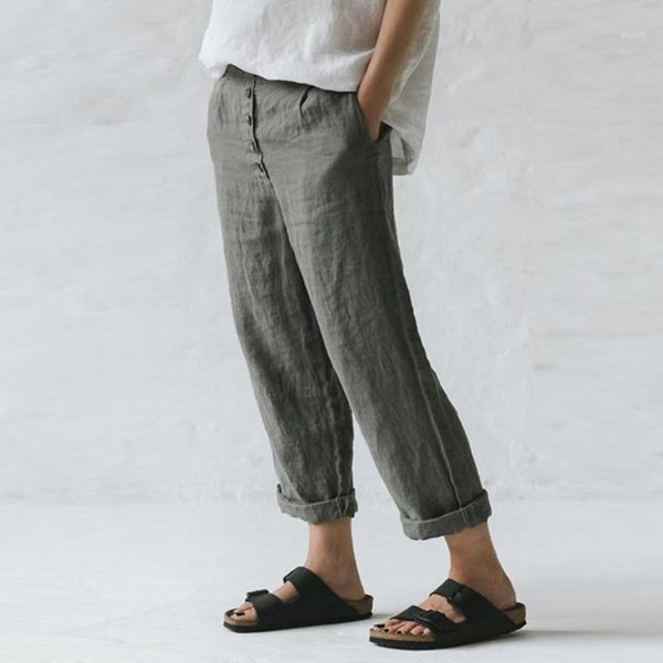 streetwear autumn casual women pants solid cotton linen trousers high waist button wide leg harem pants 3xl pantalones mujer1, Black
streetwear autumn casual women pants solid cotton linen trousers high waist button wide leg harem pants 3xl pantalones mujer1, Black