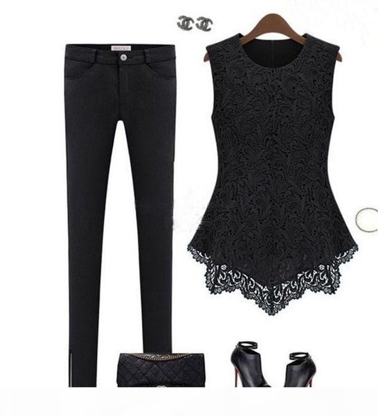 2014 popular style women's sleeveless crew collar lace peplum blouse vest shirts for women's clothing, White
2014 popular style women's sleeveless crew collar lace peplum blouse vest shirts for women's clothing, White