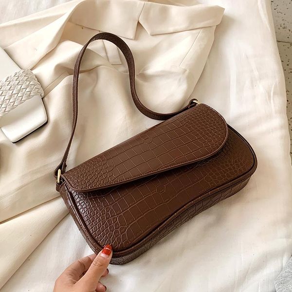 yanigelan women retro handbags leather shoulder tote bag crocodile pattern women underarm pack female solid color baguette purse
yanigelan women retro handbags leather shoulder tote bag crocodile pattern women underarm pack female solid color baguette purse