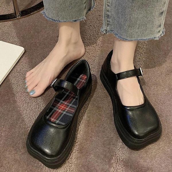 Rimocy Vintage Square Toe Black Mary Janes Shoes Woman Casual Buckle Platform Shoes Women College Style Pu Leather Loafers Mujer #4A5b
Rimocy Vintage Square Toe Black Mary Janes Shoes Woman Casual Buckle Platform Shoes Women College Style Pu Leather Loafers Mujer #4A5b