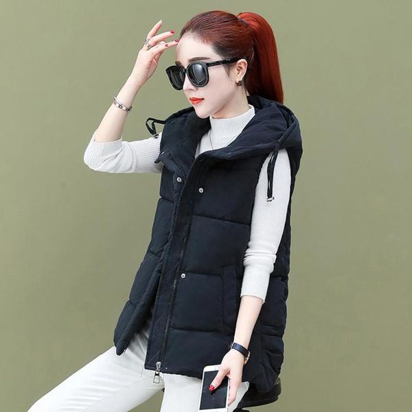 women's vests rushed vest women casaco feminino winter waistcoat female jacket hooded warm short outwear casual plus size, Black;white
women's vests rushed vest women casaco feminino winter waistcoat female jacket hooded warm short outwear casual plus size, Black;white