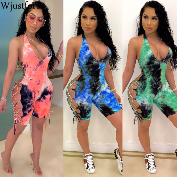 wjustforu hollow print playsuit for women tie-dye bandage club jumpsuit female elegant deep-v fashion overalls vestidos t200704, Black;white
wjustforu hollow print playsuit for women tie-dye bandage club jumpsuit female elegant deep-v fashion overalls vestidos t200704, Black;white