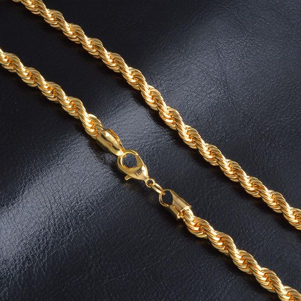 18 k gold filled twisted chain necklace for men/women gold rope chain africa jewelry arab ethiopia long boyfriend gift, Silver
18 k gold filled twisted chain necklace for men/women gold rope chain africa jewelry arab ethiopia long boyfriend gift, Silver
