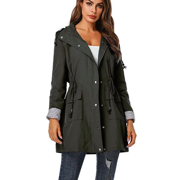 2020 autumn women thin coat fashion solid hooded waterproof raincoat female zipper long windbreaker outdoor outwear jacket, Tan;black
2020 autumn women thin coat fashion solid hooded waterproof raincoat female zipper long windbreaker outdoor outwear jacket, Tan;black