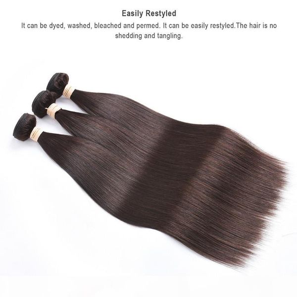 dark brown color human hair extensions 100g 16 18 20 22 24 26 inch brazilian indian hair weft 300g one lot, Black
dark brown color human hair extensions 100g 16 18 20 22 24 26 inch brazilian indian hair weft 300g one lot, Black