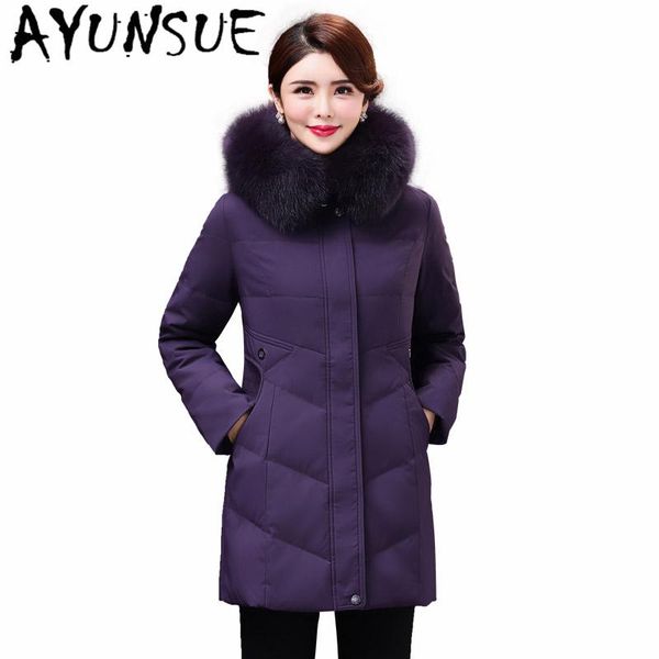 ayunsue women's winter down jacket woman coat female clothing 2020 thick warm real fur hooded duck down parkas chaqueta y967, Black
ayunsue women's winter down jacket woman coat female clothing 2020 thick warm real fur hooded duck down parkas chaqueta y967, Black