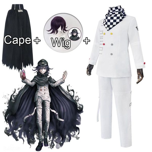 new danganronpa v3 cosplay costumes anime ouma kokichi uniform jacket / trousers / tie wig cape halloween costume for adult, Black
new danganronpa v3 cosplay costumes anime ouma kokichi uniform jacket / trousers / tie wig cape halloween costume for adult, Black