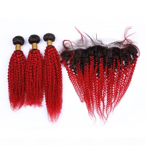 peruvian human hair black to red ombre kinky curly weave bundles with frontal #1b red ombre curly 13x4 lace frontal closure with weaves, Black;brown
peruvian human hair black to red ombre kinky curly weave bundles with frontal #1b red ombre curly 13x4 lace frontal closure with weaves, Black;brown