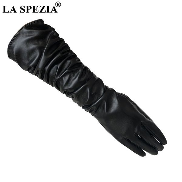 la spezia long gloves women pu leather solid black white red coffee pink autumn winter fashion ladies elbow length gloves 201020, Blue;gray
la spezia long gloves women pu leather solid black white red coffee pink autumn winter fashion ladies elbow length gloves 201020, Blue;gray
