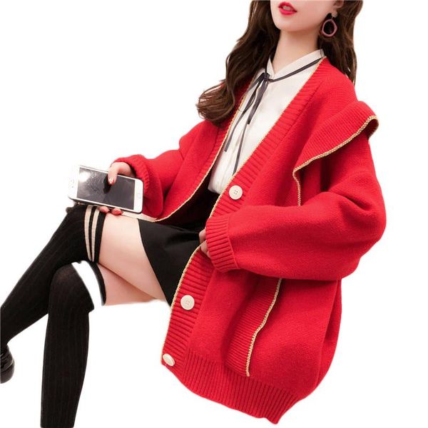 women's knits & tees 2021 spring fashion women knit sweater harajuku loose warm cardigan female college casual long sleeve coat ruffles, White
women's knits & tees 2021 spring fashion women knit sweater harajuku loose warm cardigan female college casual long sleeve coat ruffles, White