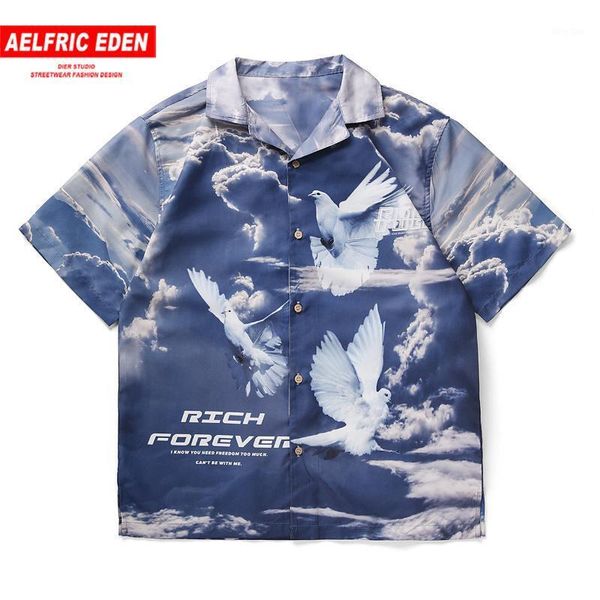 aelfric eden 2020 summer japanese harajuku streetwear hip-hop loose men short sleeve shirt cloud pigeon print casual men shirt1, White;black
aelfric eden 2020 summer japanese harajuku streetwear hip-hop loose men short sleeve shirt cloud pigeon print casual men shirt1, White;black