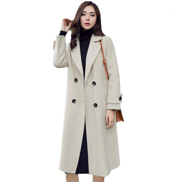 women's coat large size suit collar korean slim long coat casual long sleeve warm women's new autumn winter cardigan, Black
women's coat large size suit collar korean slim long coat casual long sleeve warm women's new autumn winter cardigan, Black