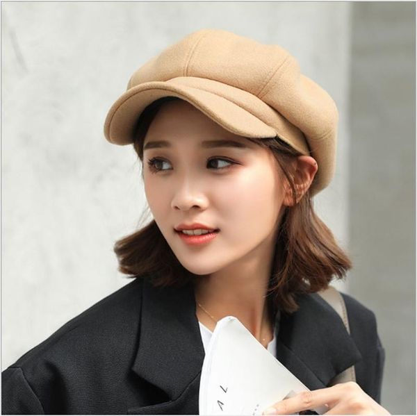 vintage women's beret hat wool cotton blend berets plain cap female bonnet warm walking cap autumn winter beret octagonal hats, Blue;gray
vintage women's beret hat wool cotton blend berets plain cap female bonnet warm walking cap autumn winter beret octagonal hats, Blue;gray