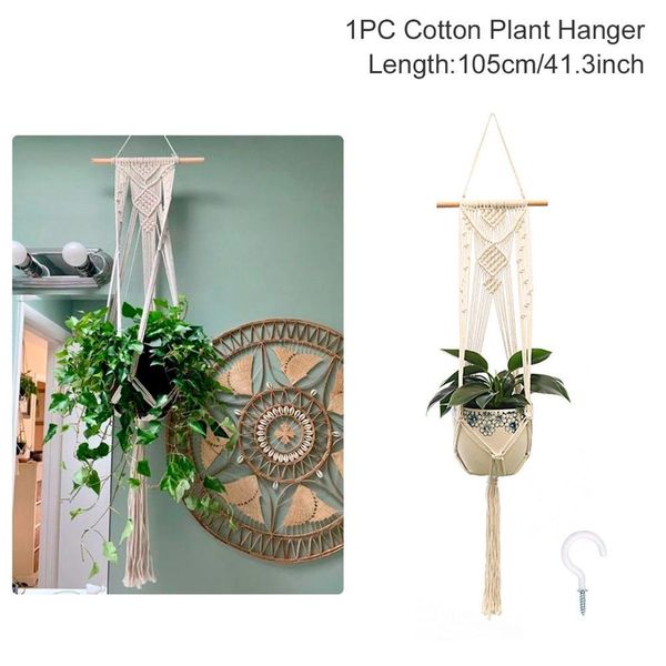 vintage macrame plant hanger indoor outdoor hanging basket jute rope new cotton and linen wall hanging flowerpot net bbymdp lg2010
vintage macrame plant hanger indoor outdoor hanging basket jute rope new cotton and linen wall hanging flowerpot net bbymdp lg2010