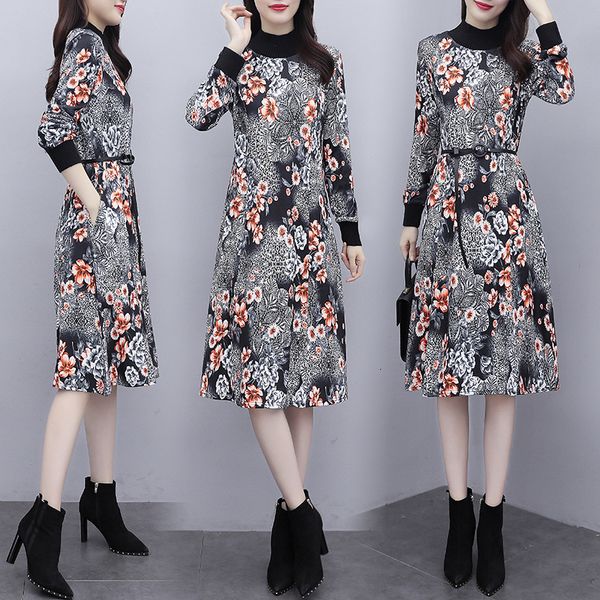 womens floral plus size dressed shirt fat 100kg woman wear casual thin long sleeve dress 5eja, Black;gray
womens floral plus size dressed shirt fat 100kg woman wear casual thin long sleeve dress 5eja, Black;gray