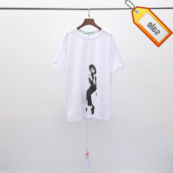 off new fashion brand letter printed short sleeve t-shirt ow men and women's wear european loose large round neck bottomed shirt, White;black
off new fashion brand letter printed short sleeve t-shirt ow men and women's wear european loose large round neck bottomed shirt, White;black