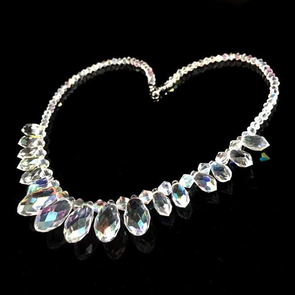 jewelry popular exquisite fashion crystal necklace women's neck clavicle chain, Silver
jewelry popular exquisite fashion crystal necklace women's neck clavicle chain, Silver