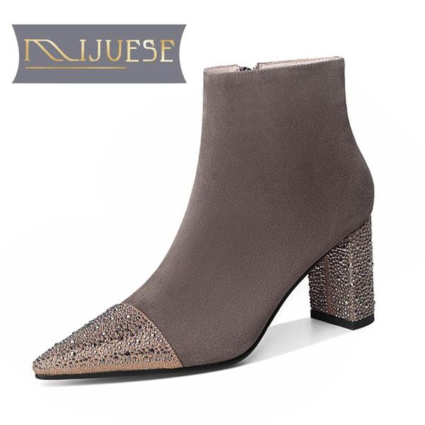 boots mljuese 2021 women soft ankle kid suede zippers bling winter short plush pointed toe high heels, Black
boots mljuese 2021 women soft ankle kid suede zippers bling winter short plush pointed toe high heels, Black