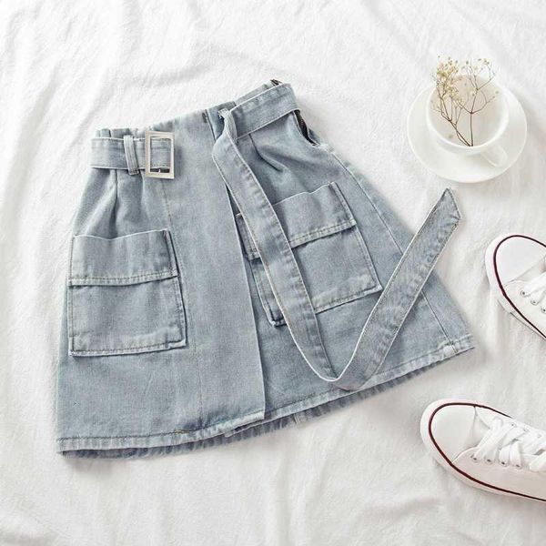 2020 summer asymmetry short skirts korean mini denim skirt women's short jean skirts plus size women clothing belt, Black
2020 summer asymmetry short skirts korean mini denim skirt women's short jean skirts plus size women clothing belt, Black