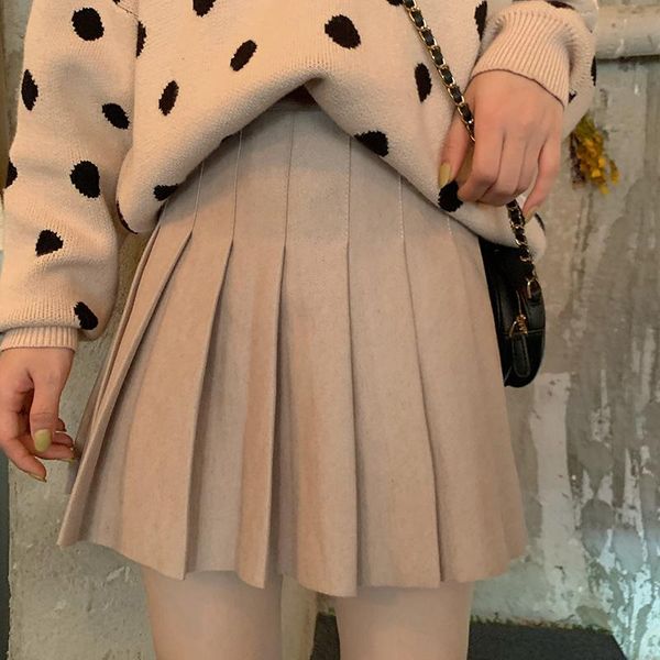 skirts plus size woolen pleated skirt female autumn winter high waist a-line black with elastic mini short saia feminina
skirts plus size woolen pleated skirt female autumn winter high waist a-line black with elastic mini short saia feminina