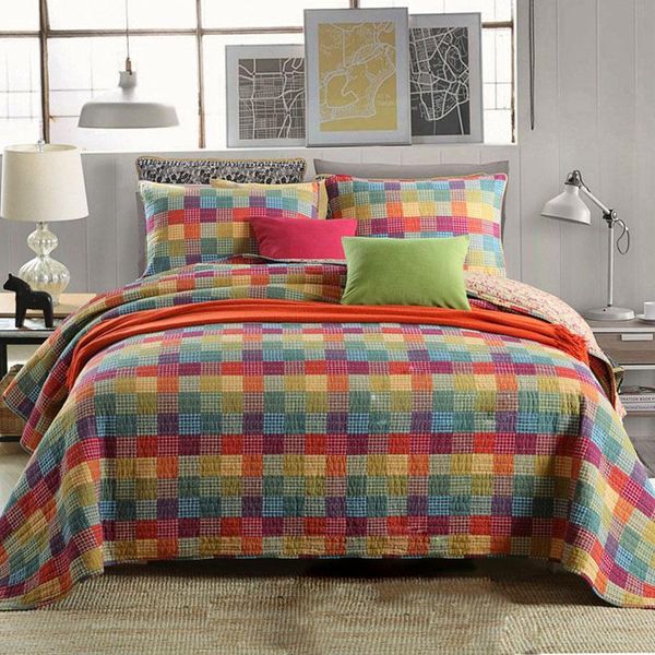quality lattice quilt set 3 piece quilted bedspread yarn-dyed cotton quilts bed covers shams king queen size bedding coverlet
quality lattice quilt set 3 piece quilted bedspread yarn-dyed cotton quilts bed covers shams king queen size bedding coverlet