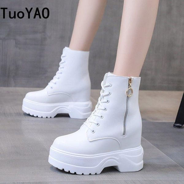 women motorcycle ankle boots 2020 comfortable platform chunky boots rubber sole lace up soft leather 9.5cm high heels shoe woman, Black
women motorcycle ankle boots 2020 comfortable platform chunky boots rubber sole lace up soft leather 9.5cm high heels shoe woman, Black