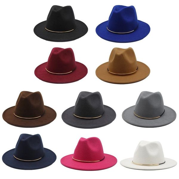 stingy brim hats 2021 autumn winter big edge wool fedora hat wide women faux woolen ladies fedoras jazz belt caps bowler felt, Blue;gray
stingy brim hats 2021 autumn winter big edge wool fedora hat wide women faux woolen ladies fedoras jazz belt caps bowler felt, Blue;gray