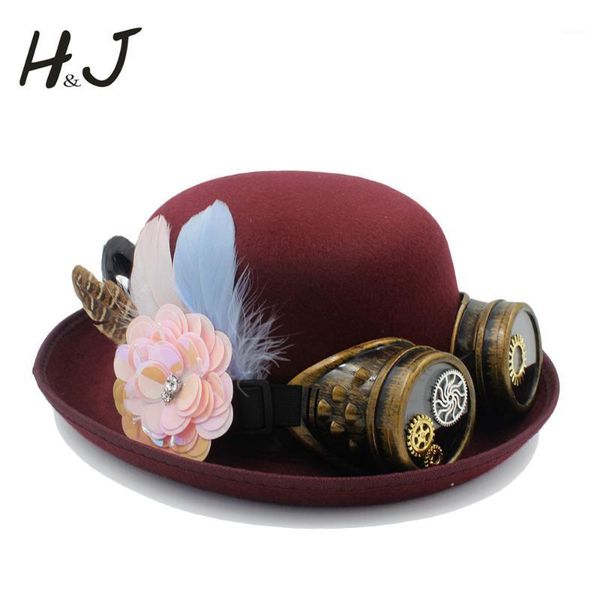 fedora hat 100% handwork steampunk bowler hat women men gear glasses cosplay bailey ofhollywood halloween party caps1, Blue;gray
fedora hat 100% handwork steampunk bowler hat women men gear glasses cosplay bailey ofhollywood halloween party caps1, Blue;gray
