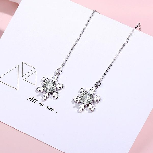 dangle & chandelier christmas simple women's earrings temperament snowflake long paragraph wild asymmetric female jewelry, Silver
dangle & chandelier christmas simple women's earrings temperament snowflake long paragraph wild asymmetric female jewelry, Silver