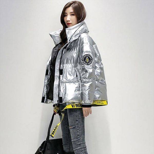 fashion glossy down jacket thick women short 2020 new korean letter ribbon white duck down coat winter warm outerwear parka dh06, Black
fashion glossy down jacket thick women short 2020 new korean letter ribbon white duck down coat winter warm outerwear parka dh06, Black