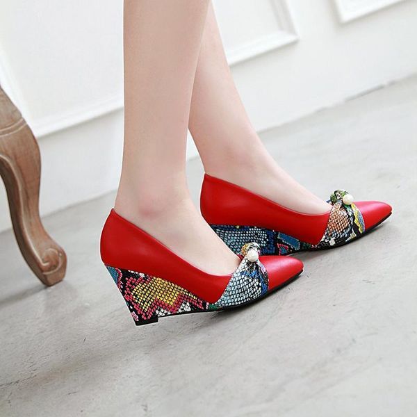 fashion elegant shallow mouth office pointed wedge with ladies spring and summer thick-soled high heels ladies wedding shoes1, Black
fashion elegant shallow mouth office pointed wedge with ladies spring and summer thick-soled high heels ladies wedding shoes1, Black