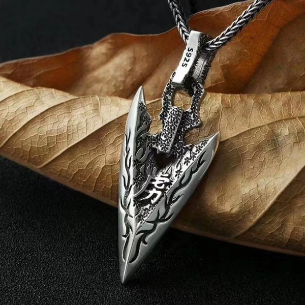 original design s925 sterling silver arrowhead pendant men real silver tradition courage weapon arrow pendant male q1117
original design s925 sterling silver arrowhead pendant men real silver tradition courage weapon arrow pendant male q1117