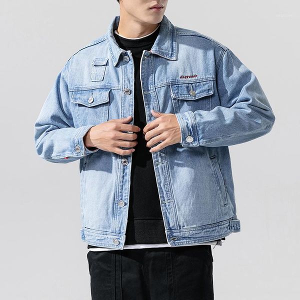 autumn spring 2020 plus size 5xl 4xl- denim jeans jacket men stand collar casual fashion clothes1, Black;brown
autumn spring 2020 plus size 5xl 4xl- denim jeans jacket men stand collar casual fashion clothes1, Black;brown