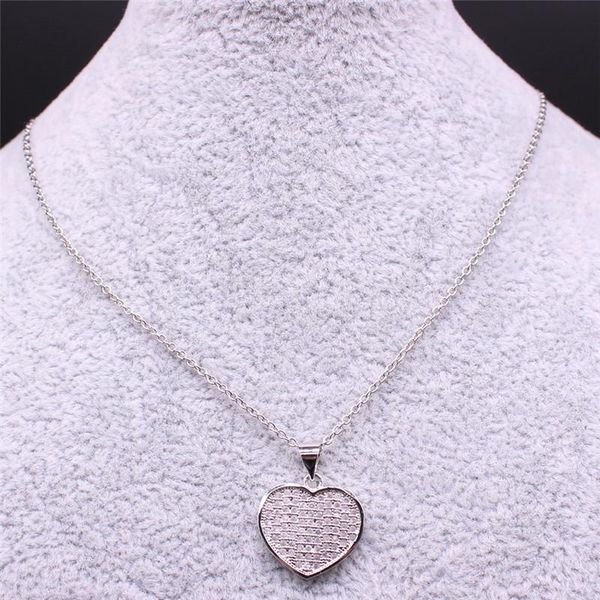 pendant necklaces 2021 copper zircon heart necklace women silver color friends small pendants jewelry bayan kolye n2021s04
pendant necklaces 2021 copper zircon heart necklace women silver color friends small pendants jewelry bayan kolye n2021s04