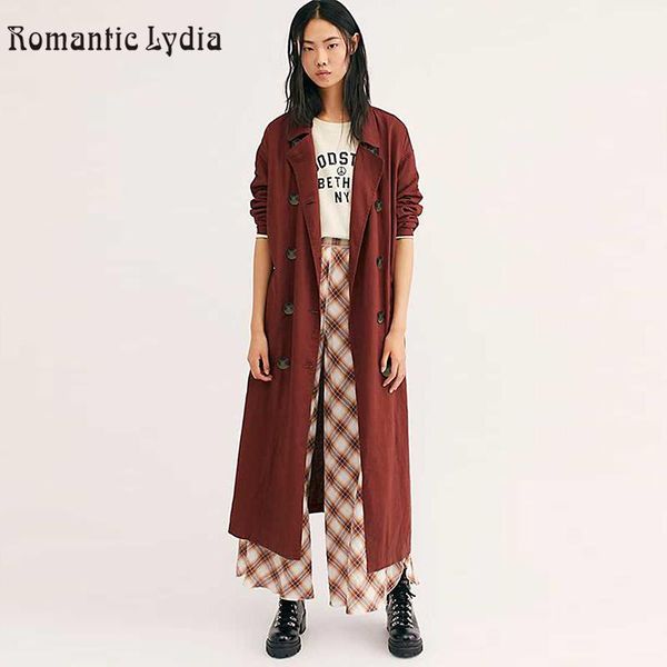 women's trench coats 2021 autumn casual coat oversize double breasted vintage outwear loose clothing, Tan;black
women's trench coats 2021 autumn casual coat oversize double breasted vintage outwear loose clothing, Tan;black